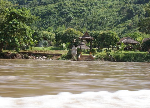 Resort by the river