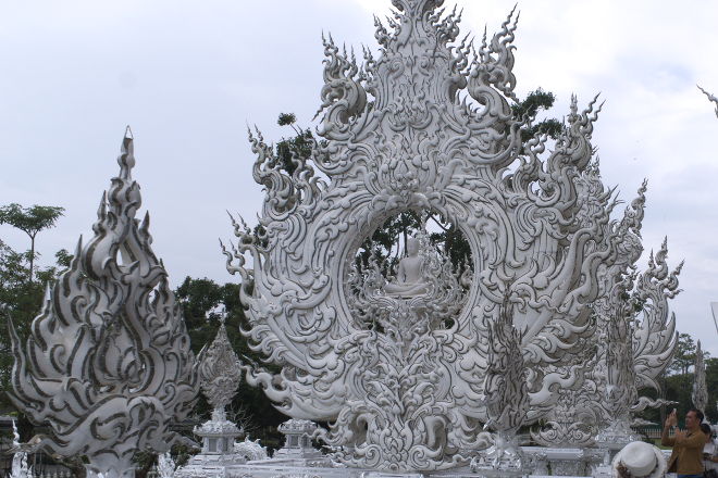 White decorations and ornaments