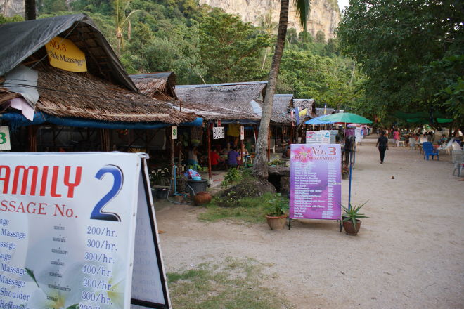 Massage on the beach