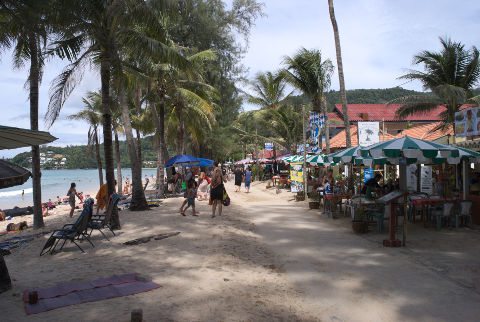 Stalls at Kamala Beach