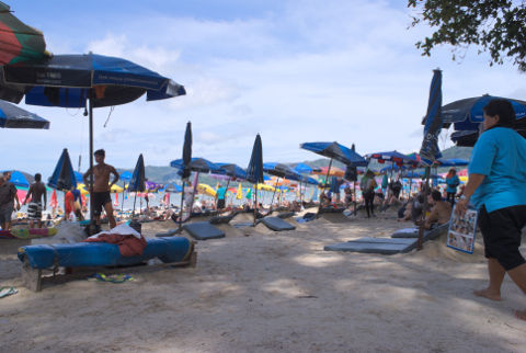 Sun loungers, Patong Beach