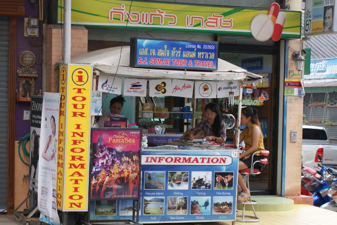 Tourist stall in Patong