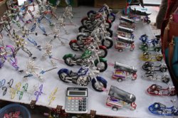 Often, when you haggle, you use a calculator. You haggle with a calculator