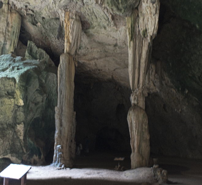 Stalactites and stalagmites