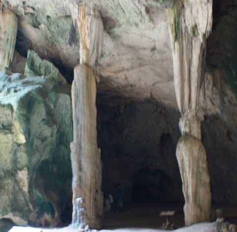 Stalactites and stalagmites