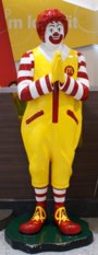 Ronald McDonald using a wai